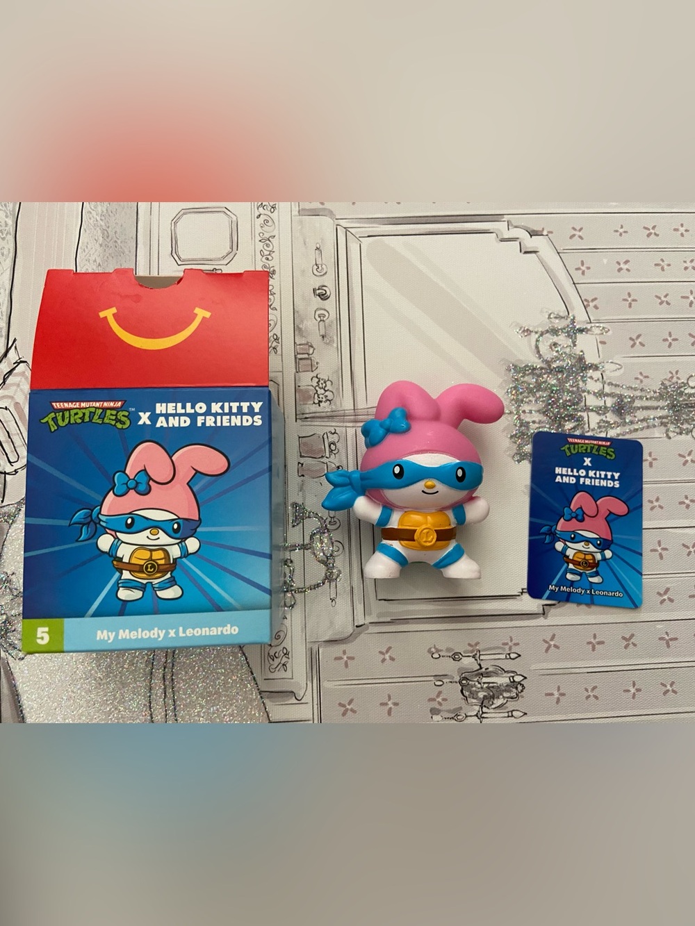My Melody Sanrio Teenage Mutant Ninja Turtles Leonardo McDonald’s Figure Toy